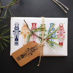 2pcs Nutcracker Self Adhesive Screen Print Stencil for Christmas