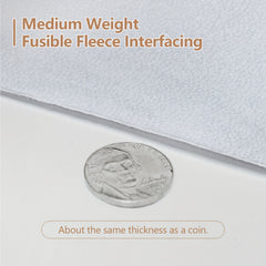 Iron On Fusible Fleece Interfacing 39x72 inch Non-Woven Batting
