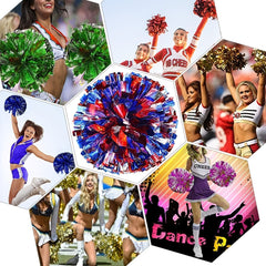 Waterproof Cheerleading Poms with Soft PVC Handle