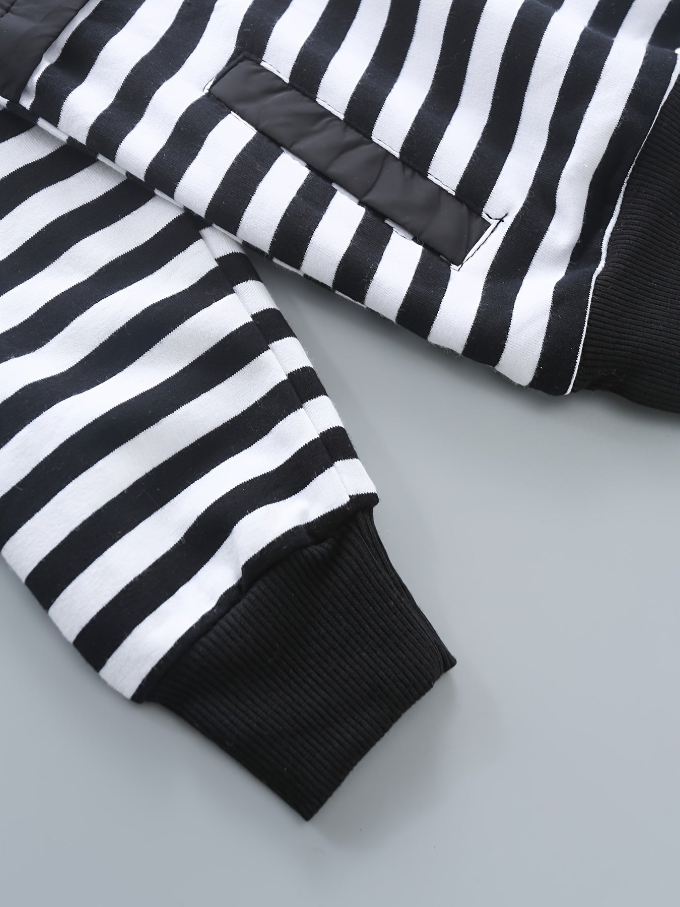 Boys Hooded Sweatshirt Stripes Print Autumn Spring