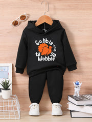 Funny Turkey Graphic Thanksgiving Outfit Infant Set