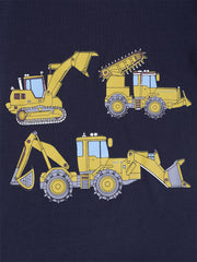 Boy's Vehicle Pattern Pajamas 2pcs T shirt & Shorts Set
