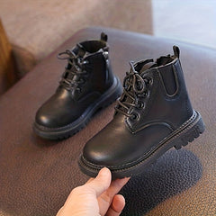 Girls Lace Up Ankle Boots Non Slip Comfortable Zipper Indoor Outdoor Travel