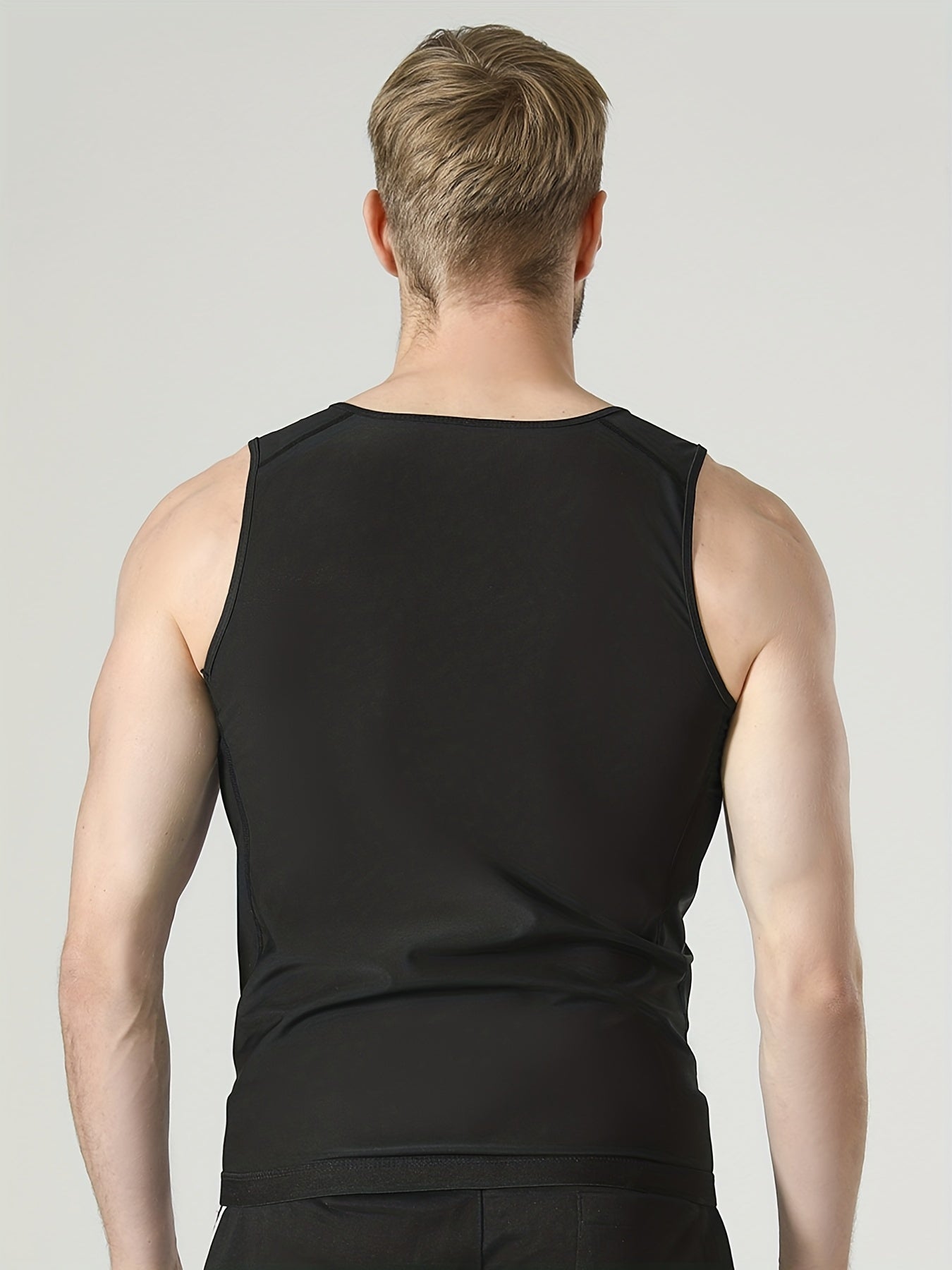 Men's Sauna Sweat Workout Vest Full Zip Body Shapewear