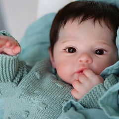 Waterproof Reborn Baby Doll Full Body Soft Vinyl Lifelike Rooted