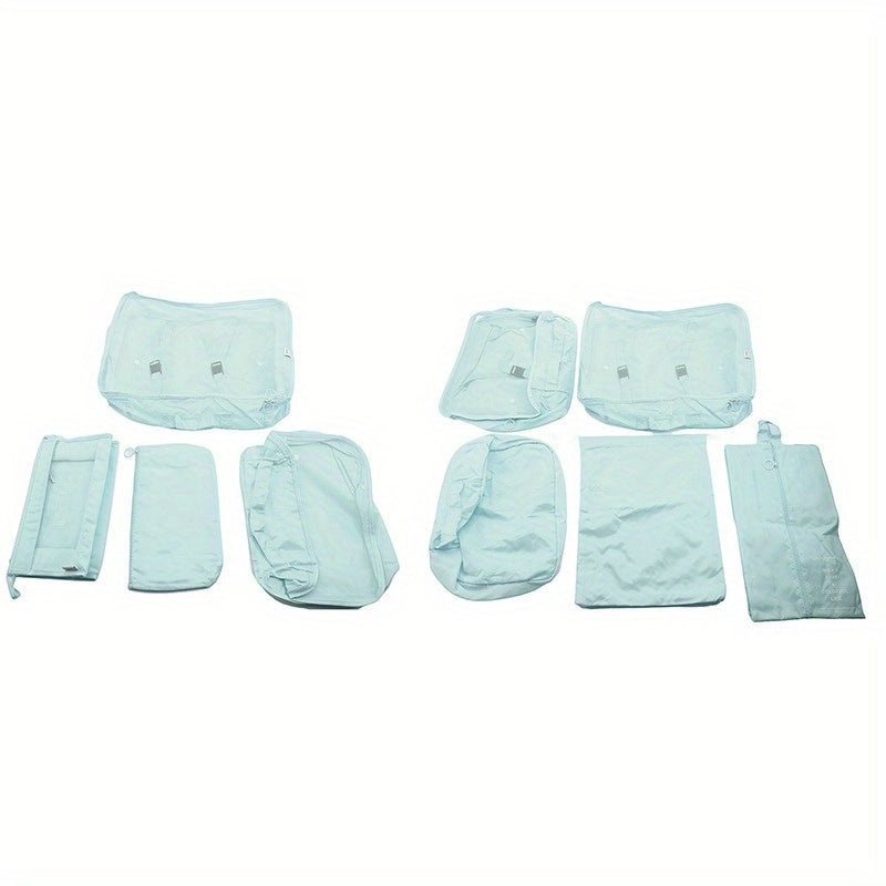 8 Pcs Solid Travel Luggage Bags Multifunctional Storage Bag Sets