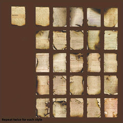50pcs Burnt Special Paper Inspiration Notes Pocket Stickers