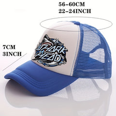 Summer Multicolor Hat Shark Print Men's Peaked Cap Street Sunshade Baseball Cap