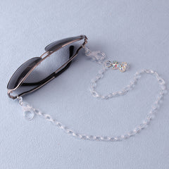 Adjustable Glasses Cord Acrylic Chain Bear Charm Anti Slip Accessory
