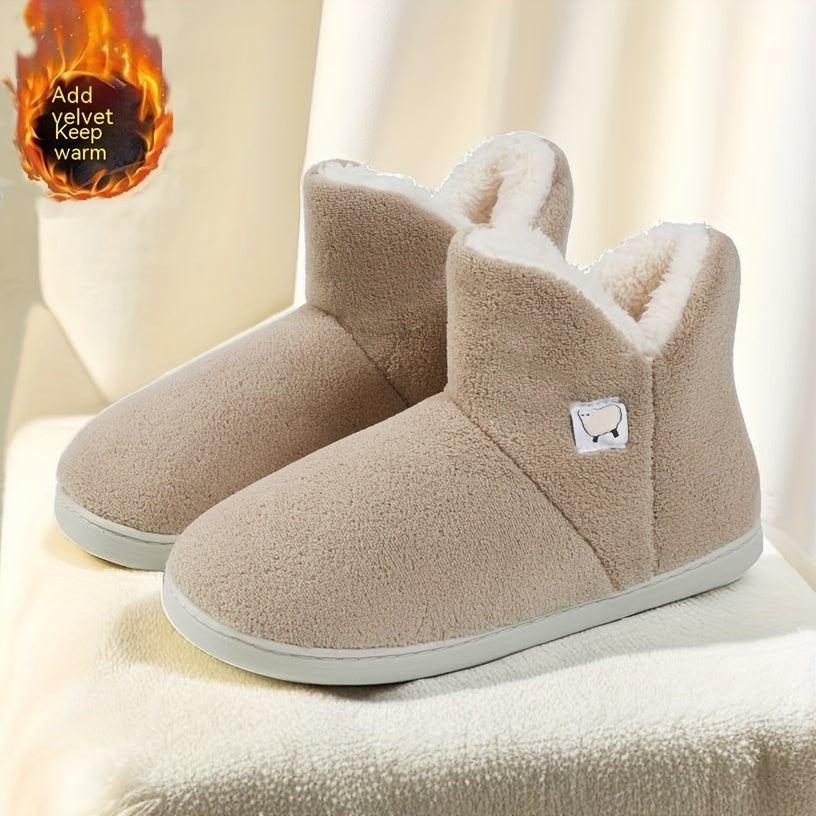 Women's Non Slip Snow Boots Medium Tube Shoes