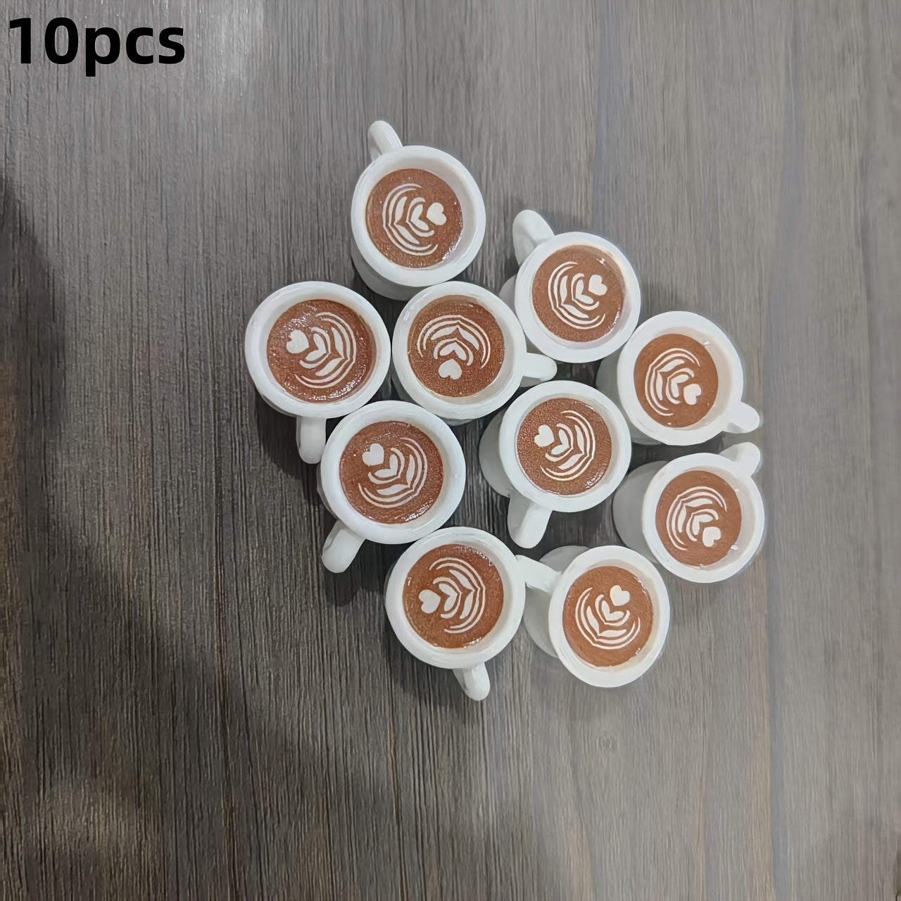Heart Shaped Coffee Cup Set with Beans