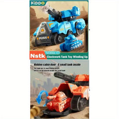 Rotating Tank Toy Puzzle with 6 Colorful Axes, Durable ABS Plastic