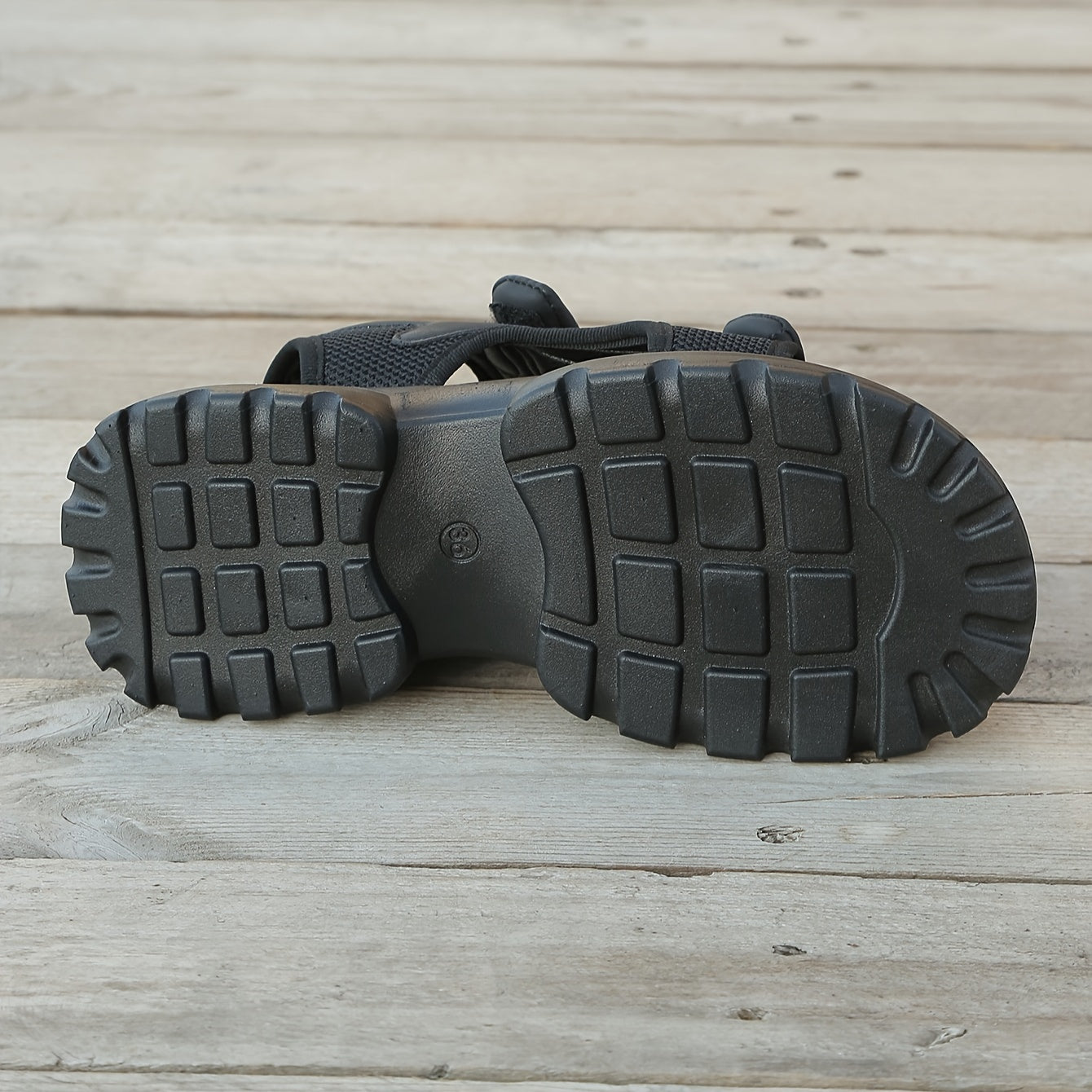 Women's Solid Heighten Sports Sandals Hook & Loop Fastener Slippers
