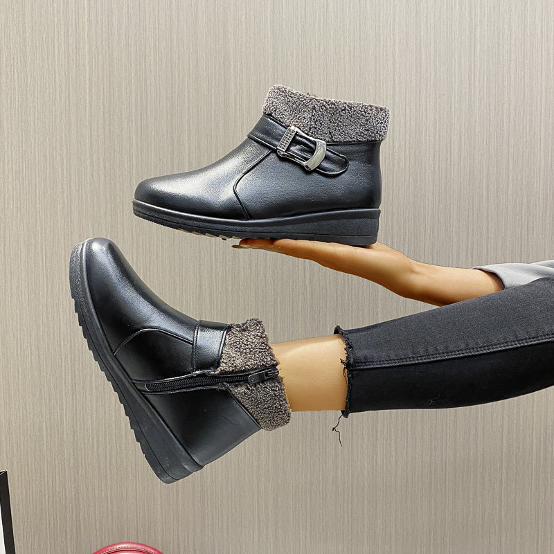 Platform Chelsea Boots Side Zipper Ankle Boots Women's Footwear