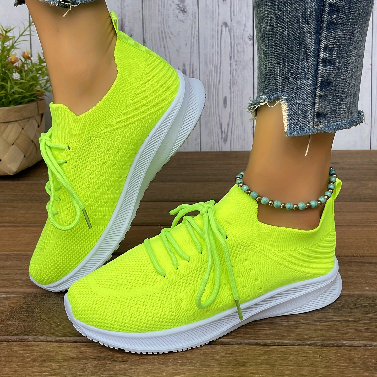 Women's Mesh Breathable Running Shoes Lightweight Casual Sneakers