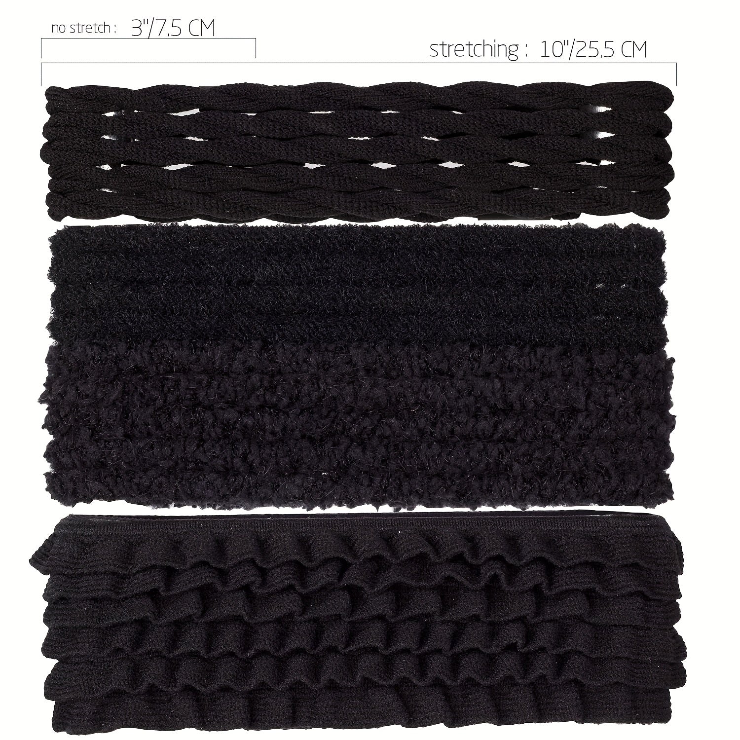 40pcs Sweet Hair Tie Braided Hair Ring Ruffles Hair Ring Soft Bracelet