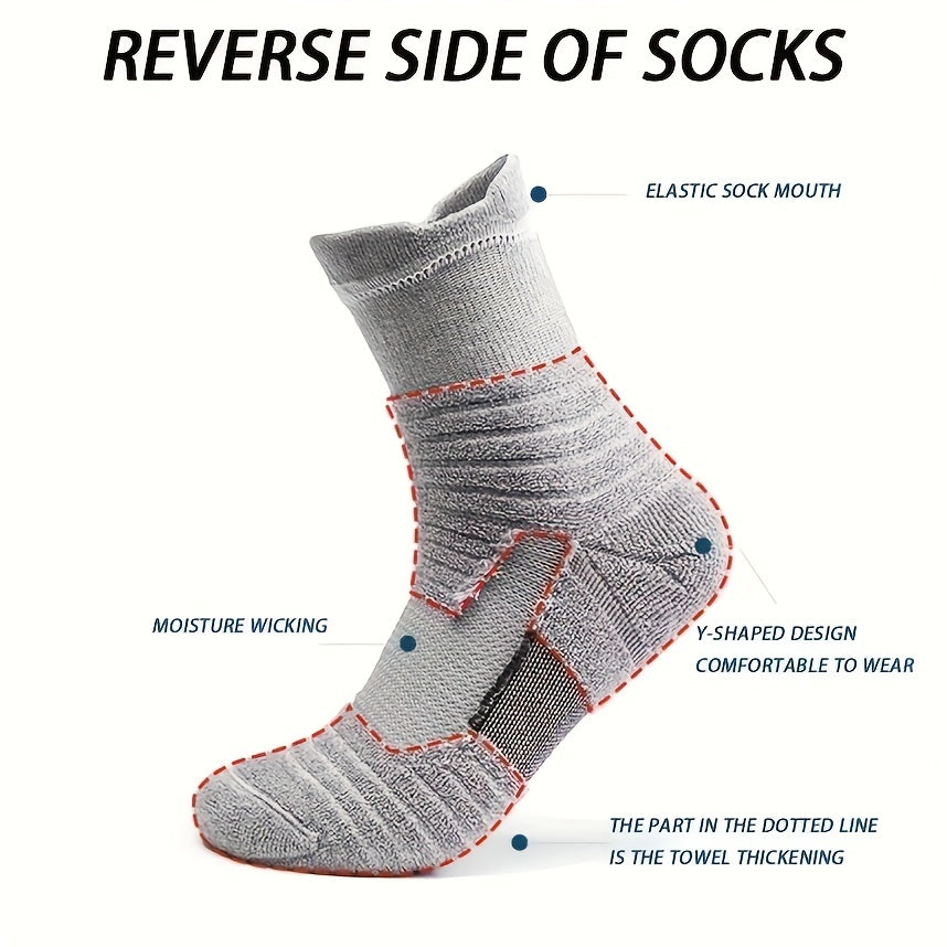 3 Pairs Men's Compression Stockings for Outdoor Activities