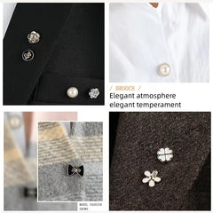 40pcs Anti Exposure Buckle Removable Button for Women Shirts Dresses
