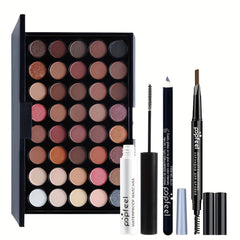 40 Colors Nude Eyeshadow Set with Mascara and Eyeliner - Complete Eye Makeup Kit