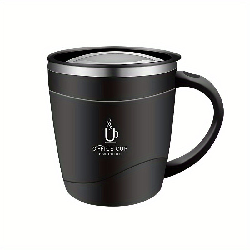 500ml Stainless Steel Insulated Coffee Mug with Lid - 17oz Capacity