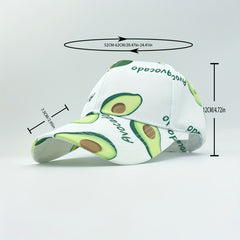 Avocado Print Baseball Cap Unisex Lightweight Sun Hat
