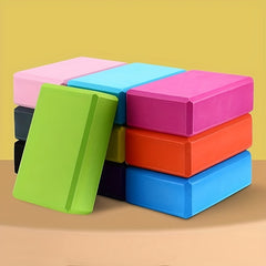 Yoga Block & Belt Combo for Beginners - Lightweight Foam Block with Non-slip