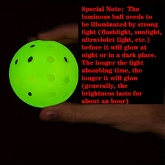 5pcs Glow in the Dark Pickleball Balls for Indoor and Outdoor Play