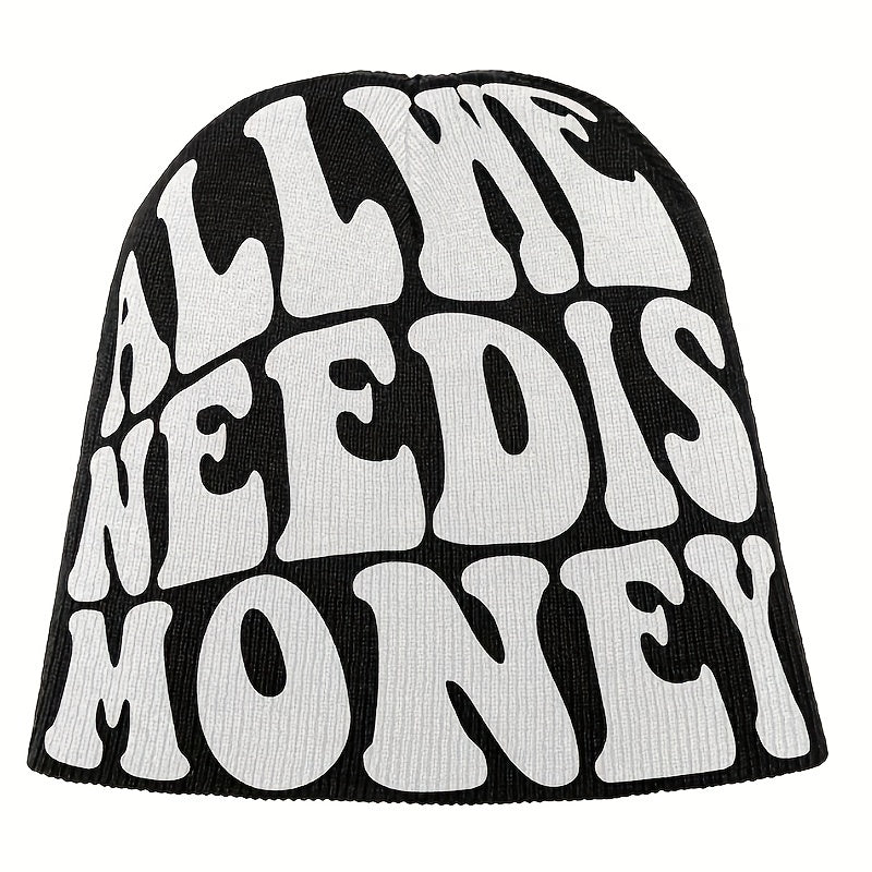 Elastic Y2K Knit Beanie Hip Hop Hat Unisex Warm Skull Cap