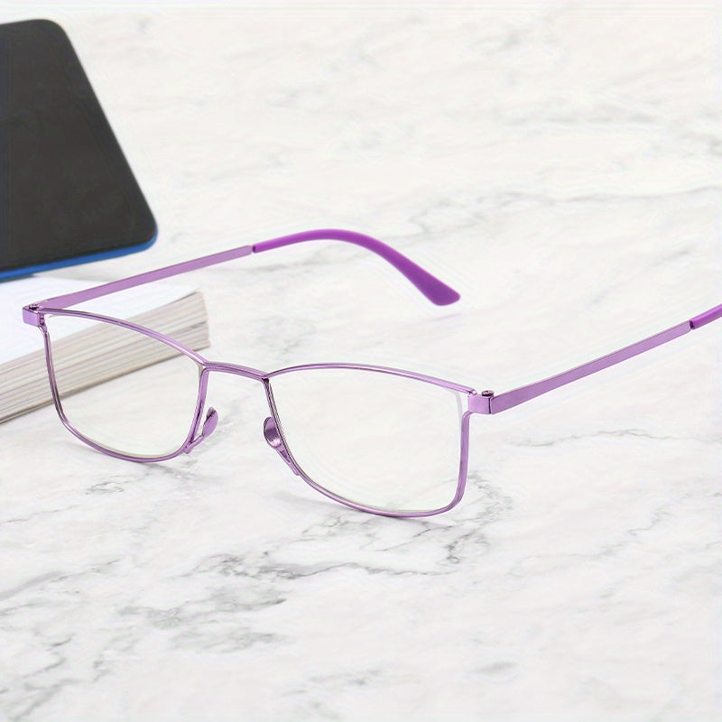 Light Blocking Glasses Square Clear Lens Computer Glasses for Men Women