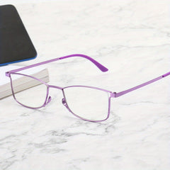 Light Blocking Glasses Square Clear Lens Computer Glasses for Men Women