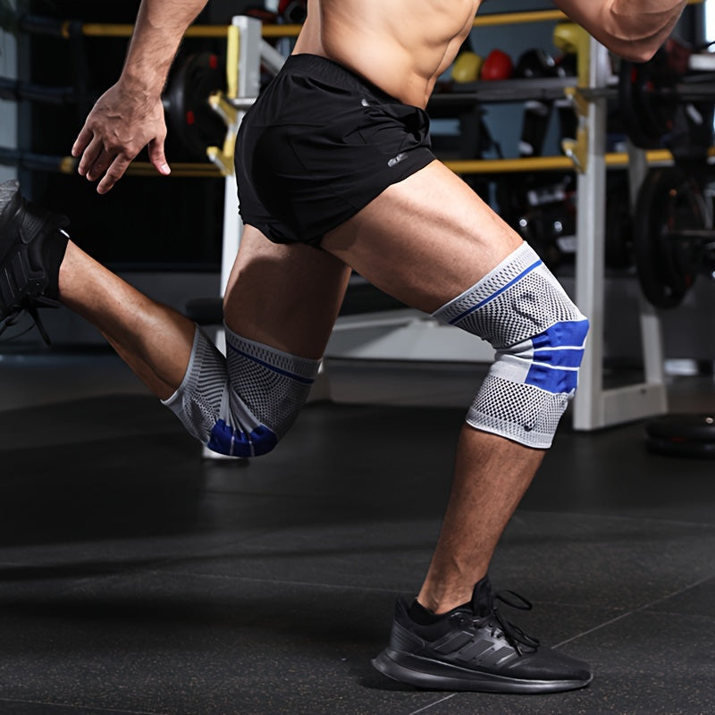 Sports Knee Pads with Silicone Protection for Meniscus Support