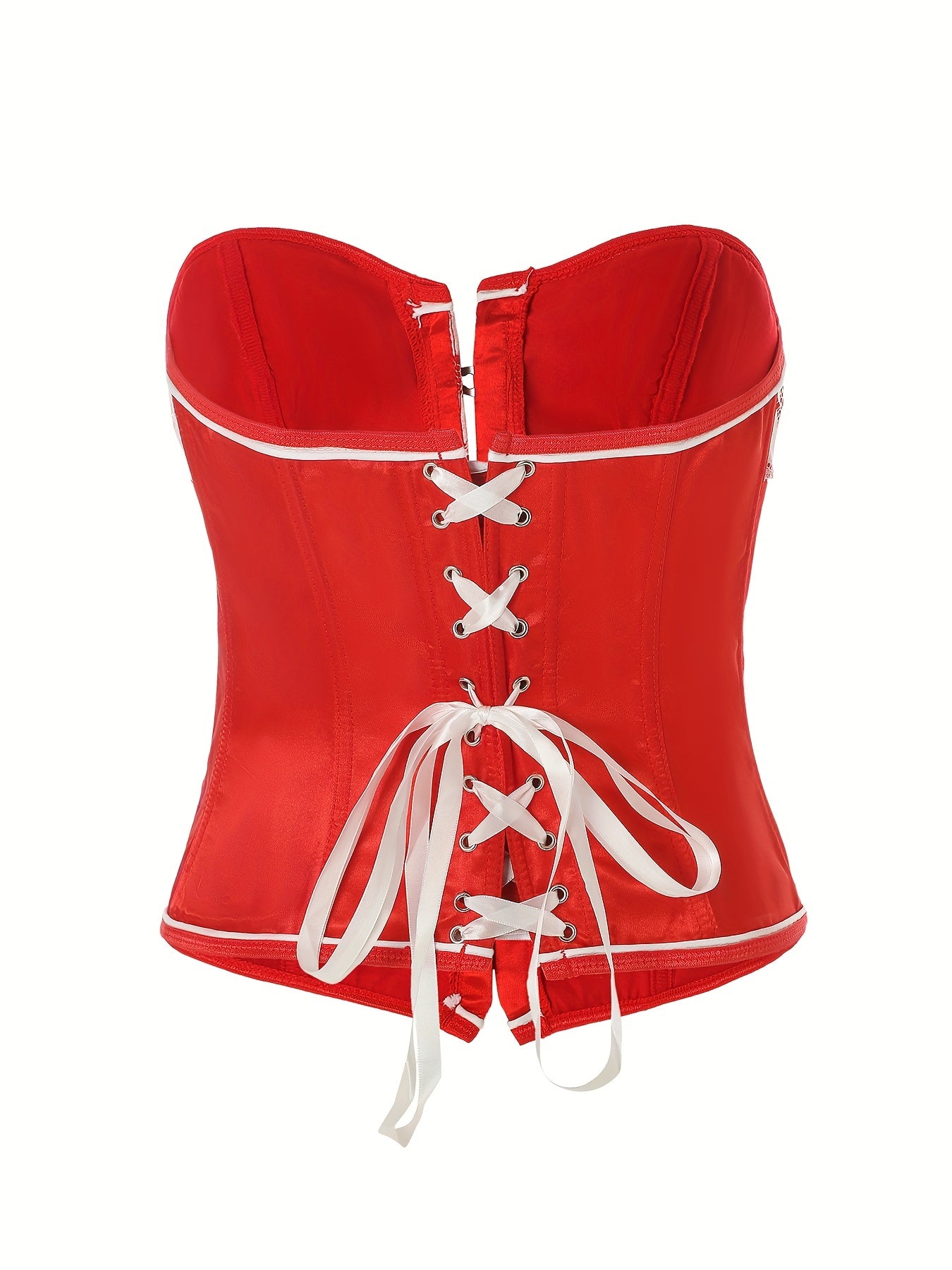 Strapless Corset Retro Style Slimming Lace Up Body Shaper