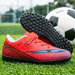 Adult Turf Football Boots Hook And Loop Anti skid TF Soccer Cleats