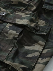 Cotton Camo Cargo Pants Men's Joggers Spring Fall