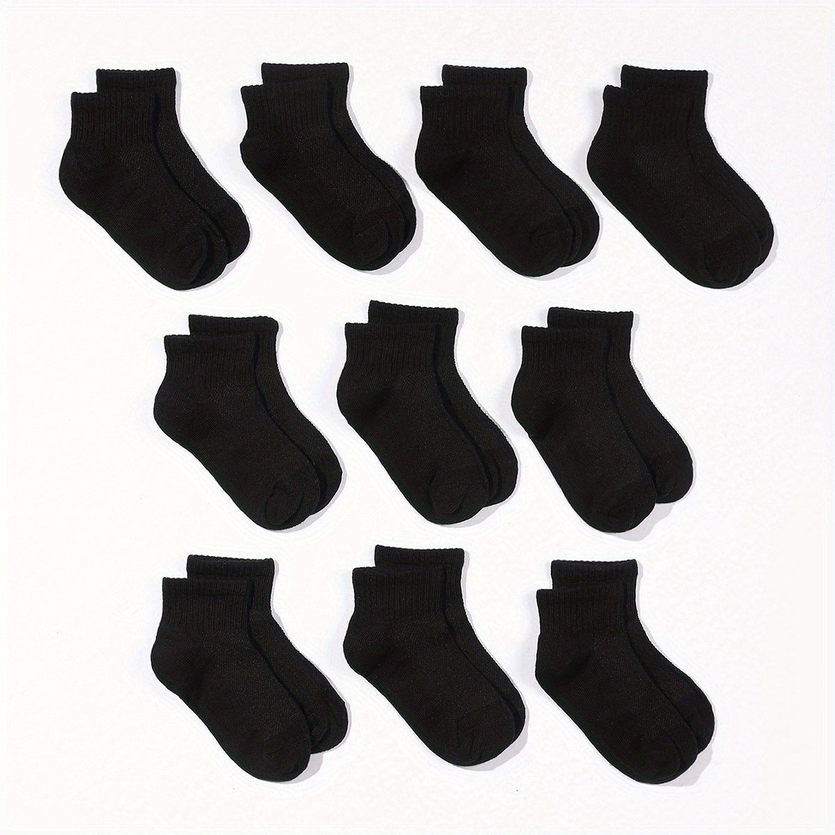 10 Pairs Kids Breathable Short Ankle Socks