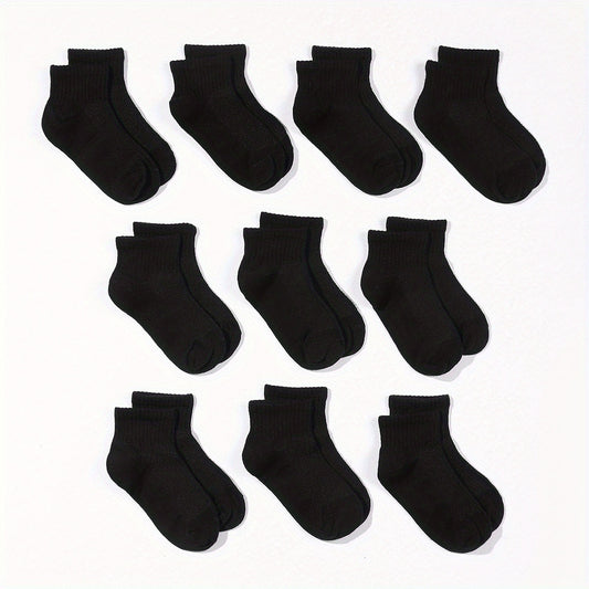 10 Pairs Kids Breathable Short Ankle Socks