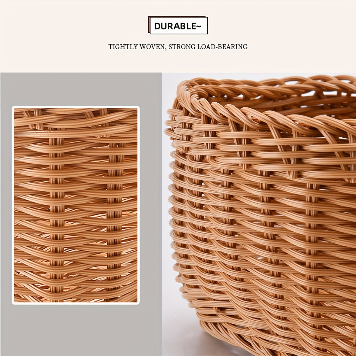 Woven Storage Basket Wall Organizer Kitchen Garlic Storage