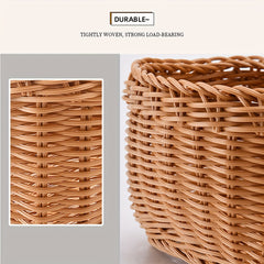 Woven Storage Basket Wall Organizer Kitchen Garlic Storage