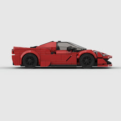 344pcs Red Supercar Classic Car Model Building Block Set