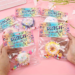 Waffle Donut Pinch Toy Soft Glue Decompression Toy