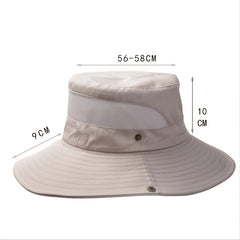 Stay & Protected Fisherman Hat Wide Brim Mesh Breathable for Outdoor Activities