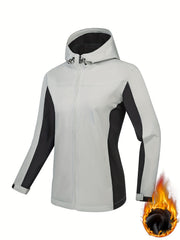Warm Waterproof Windproof Hooded Ski Coat Women's Outdoor Clothing