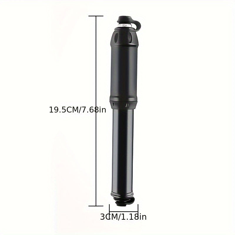 100Psi Mini Bike Pump Aluminum Alloy Hand Air Pump Tire Inflator