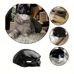 Funny Bat Shaped Pet Cat Helmet Mask Trickster Cat Photo Prop PVC Material