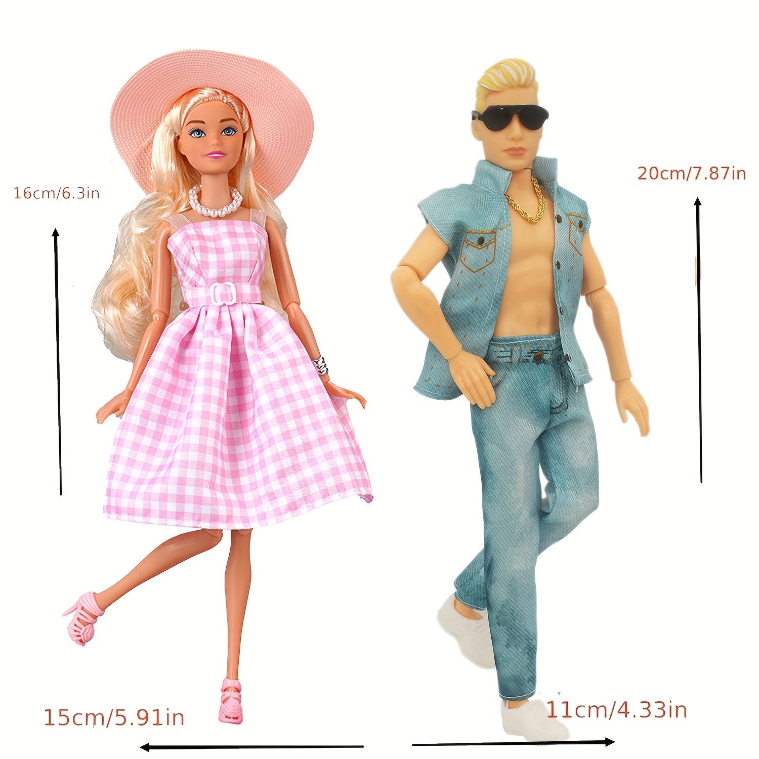 11'' Doll Clothes Long Sweater Spring Summer Style Toy Clothing Set