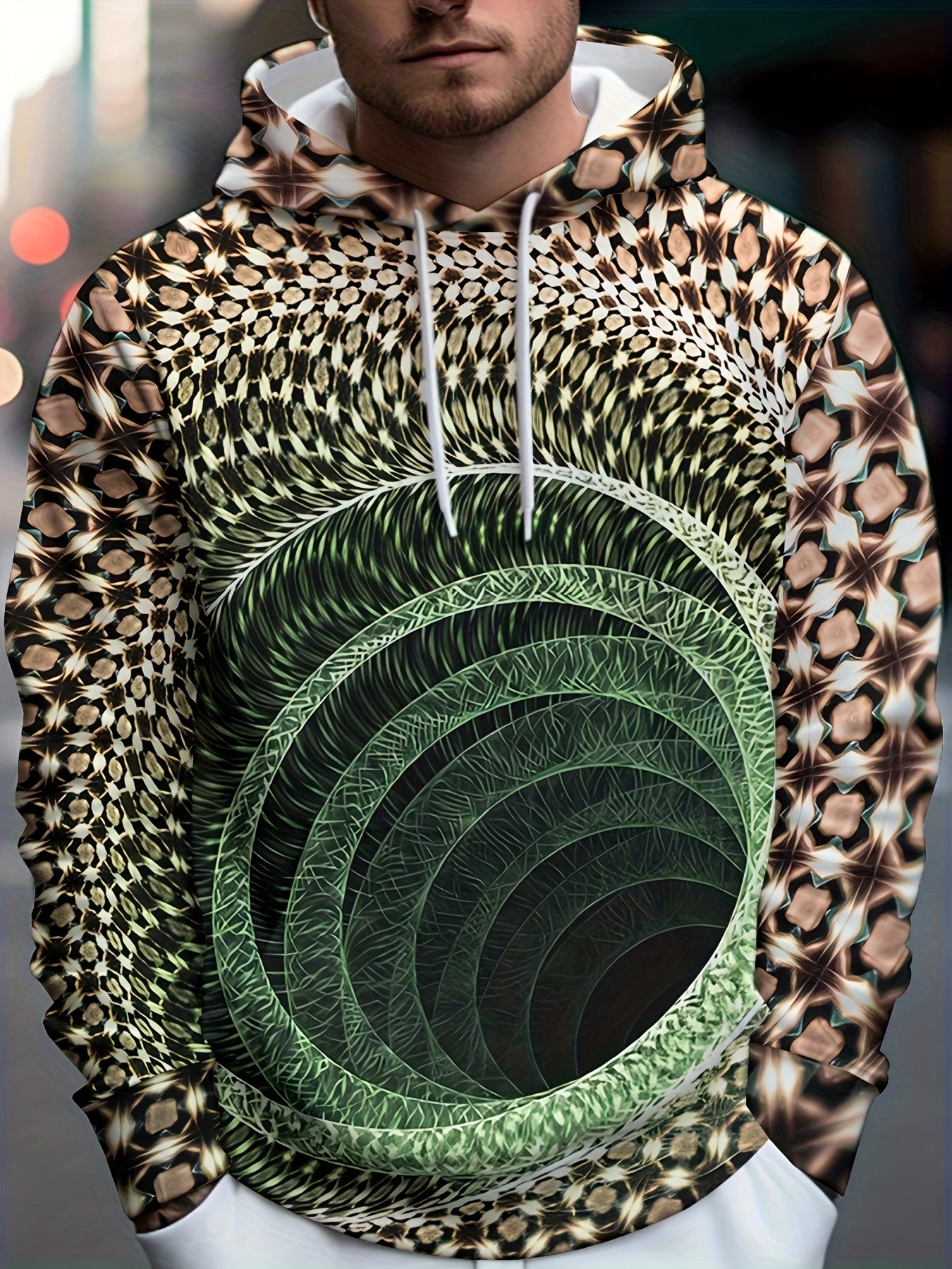 3D Print Drawstring Hoodies For Men Graphic Hoodie Pullover Mens Clothing