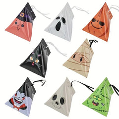 8pcs Halloween Triangle Boxes Chocolate Packaging Party Supplies