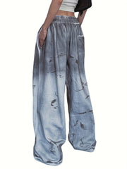 Women's Casual Ripped Loose Sports Pants