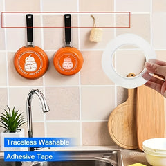 Heavy Duty Double Sided Tape Reusable Strong & Sticky Removable Washable