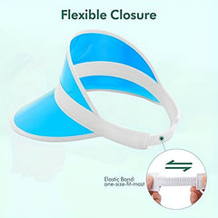 Clear Sun Visor Hat for Kids Lightweight Portable PVC Visor Cap